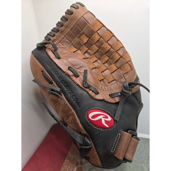 Rawlings RBG36BTN 13 1/2 Inch Basket Web Baseball Glove Left Hand Throw - Picture 3 of 9